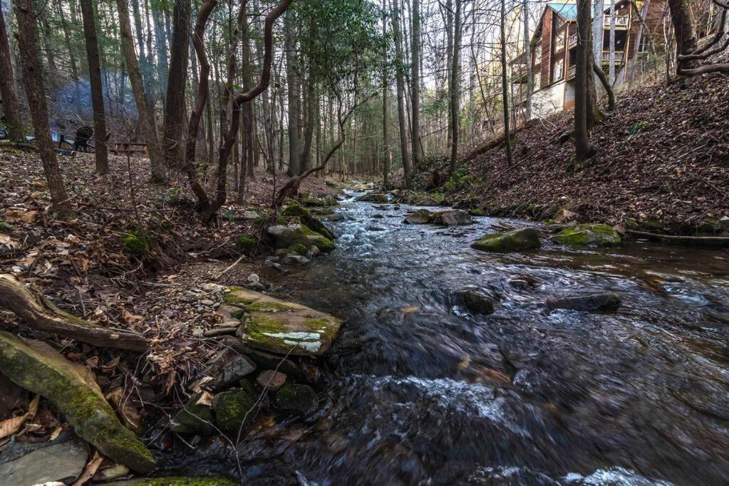 Private Creekside Cabin+Hot Tub,Pool Table, & Pets إليجاي المظهر الخارجي الصورة