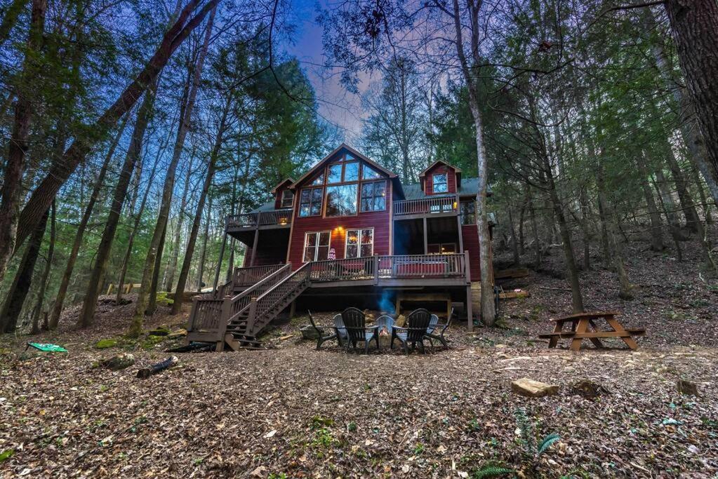 Private Creekside Cabin+Hot Tub,Pool Table, & Pets إليجاي المظهر الخارجي الصورة