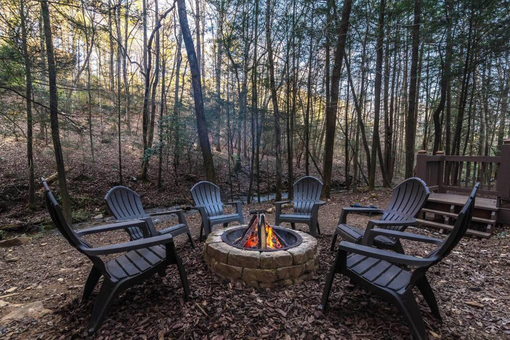 Private Creekside Cabin+Hot Tub,Pool Table, & Pets إليجاي المظهر الخارجي الصورة